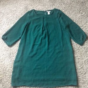 Green 3/4 Sleeve Dress